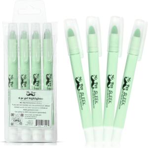 imageMr Pen No Bleed Gel Highlighter Bible Highlighters Pink Pack of 4Pastel Green