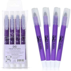 imageMr Pen No Bleed Gel Highlighter Bible Highlighters Pink Pack of 4Purple