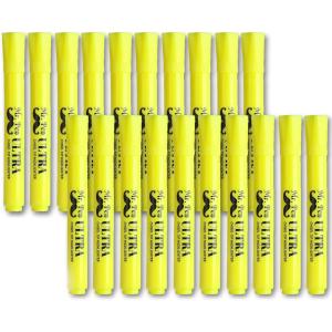imageMr Pen Pastel Highlighter Tank Style 6 Pack Chisel Tip Multicolor Bible HighlightersYellow Highlighters  20 Pack