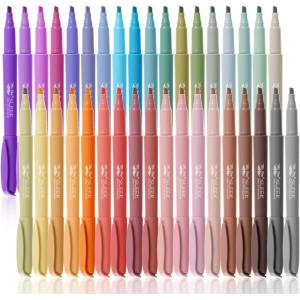 imageMr Pen Pastel Highlighters 36 Pack Chisel Tip Colorful Cute Highlighters Assorted Colors Quick Drying Smear Resistant