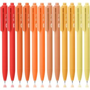 imageMr Pen Retractable Gel Pens 12 Pack Black Ink Summer Morning Barrel Gel Pens Gel Pens Fine Point 05mm Retractable Pens Cute Pens Gel Ink Pens Aesthetic Pens for Journaling Fine Tip Pens