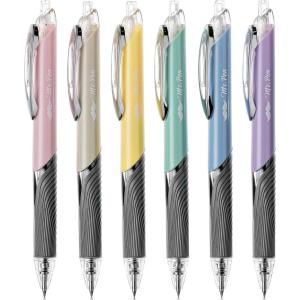 imageMr Pen Retractable Gel Pens 6 Pack Black Ink Gel Pens Pastel Barrels Gel Pens Fine Point 05mm Retractable Pens Cute Pens Gel Ink Pens Aesthetic Pens for Journaling Fine Tip Pens