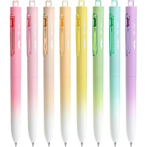 imageMr Pen Retractable Gel Pens 8 Pack Black Ink Pastel Barrel Gel Pens Gel Pens Fine Point 05mm Retractable Pens Cute Pens Gel Ink Pens Aesthetic Pens for Journaling Fine Tip Pens