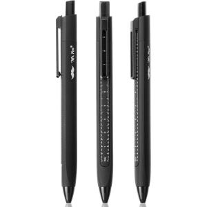 imageMr Pen Retractable Gel Pens with Ruler 3 Pack Black Ink Gel Pens Gel Pens Fine Point 05mm Retractable Pens Gel Ink Pens Aesthetic Pens for Journaling Fine Tip Pens