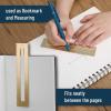 imageMr Pen  6quot Imperial ampamp Metric Ruler Clip Brass ampamp Gold Aesthetic ampamp Cute Bookmarks with Metal Ruler
