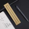 imageMr Pen  6quot Imperial ampamp Metric Ruler Clip Brass ampamp Gold Aesthetic ampamp Cute Bookmarks with Metal Ruler