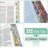 imageMr Pen Bible Tabs  75 Laminated Tabs for Old ampamp New Testament Womens Journaling Bible3 Different Design