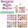 imageMr Pen Bible Tabs  75 Laminated Tabs for Old ampamp New Testament Womens Journaling BibleFloral Design Gold Writings