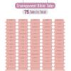 imageMr Pen Bible Tabs  75 Laminated Tabs for Old ampamp New Testament Womens Journaling BibleTransparent Pink