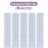 imageMr Pen Bible Tabs 3 Different Design 222 Tabs Bible Journaling Supplies Bible Tabs Old and New Testament Bible Tabs for Women Bible Book Tabs Bible Study Supplies Tabs for BibleTransparent Dusty Blue