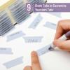 imageMr Pen Bible Tabs 3 Different Design 222 Tabs Bible Journaling Supplies Bible Tabs Old and New Testament Bible Tabs for Women Bible Book Tabs Bible Study Supplies Tabs for BibleTransparent Dusty Blue