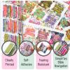 imageMr Pen Bible Tabs 3 Different Design 222 Tabs Bible Journaling Supplies Bible Tabs Old and New Testament Bible Tabs for Women Bible Book Tabs Bible Study Supplies Tabs for BibleFloral Design Gold Writings