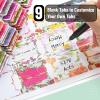 imageMr Pen Bible Tabs 3 Different Design 222 Tabs Bible Journaling Supplies Bible Tabs Old and New Testament Bible Tabs for Women Bible Book Tabs Bible Study Supplies Tabs for BibleFloral Design Gold Writings