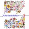 imageMr Pen Floral Stickers  74pcs Aesthetic Laptop ampamp Water Bottle Stickers Cute ampamp Waterproof