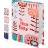 imageMr Pen Bible Book Cover 9quotx63quotx2quot Floral Design Oxford Fabric Bible Sleeve Covers for Women quot since product in hand is nearly 9 x 63 x 2Coral  Teal  Brown  Pink