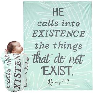 imageMr Pen Baby Blanket with Bible Verse 27 X 40 Inch Unisex Bible Quote Blanket Plush Baby Blankets Soft Baby Blankets Newborn Blanket Blanket Baby Bible Verse Blanket
