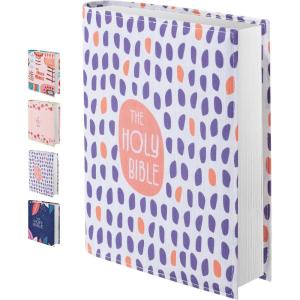 imageMr Pen Bible Book Cover 9quotx63quotx2quot Floral Design Oxford Fabric Bible Sleeve Covers for Women quot since product in hand is nearly 9 x 63 x 2Purple Orange