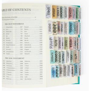 imageMr Pen Bible Tabs  75 Laminated Tabs for Old ampamp New Testament Womens Journaling BibleFloral Design Black Writings