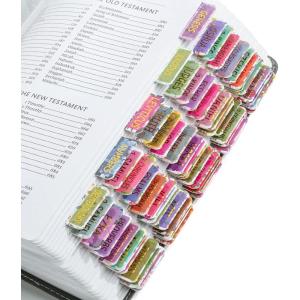 imageMr Pen Bible Tabs  75 Laminated Tabs for Old ampamp New Testament Womens Journaling BibleFloral Design Gold Writings