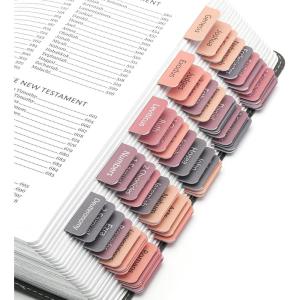 imageMr Pen Bible Tabs 3 Different Design 222 Tabs Bible Journaling Supplies Bible Tabs Old and New Testament Bible Tabs for Women Bible Book Tabs Bible Study Supplies Tabs for BibleSunset Shades Catholic Bible