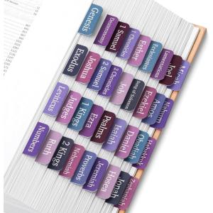 imageMr Pen Bible Tabs 75 Tabs Amethyst Dreams Laminated Bible Tabs for Women and Men Bible Tabs for Study Bible Bible Index Tabs Bible Book Tabs Bible Labels Tabs Mr Pen Bible Tabs
