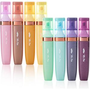 imageMr Pen Glitter Highlighters 8 Pack Pastel and Metallic Colors Chisel Tip Highlighters Glitter Highlighter Markers Sparkly Highlighters Aesthetic Highlighters Sparkle Highlighters