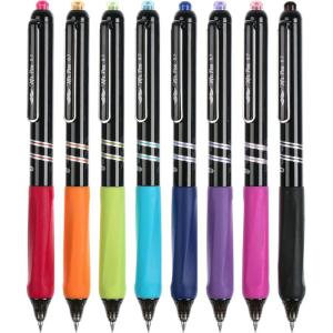 imageMr Pen Retractable Gel Pens 8 Pack Vibrant Barrels Fast Dry Colorful Ink Gel Pens Fine Point 07mm