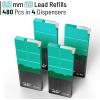 imageMr Pen 09 Millimeter Lead Refills for Mechanical Pencils 2B 4 Pack 280 PCS 09 Lead Refills4B Graphite