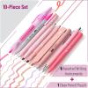 imageMr Pen 10 Pack Pink Journaling Pens and Highlighters Bible Journaling SetPink