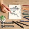imageMr Pen Ballpoint Pens Black Ink 12 Pack 05mm Fast Dry No Smear Bible Pens No Bleed Through Refillable Ink Vintage RubberGrip Barrels ampamp Gold Metal Clips