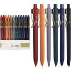 imageMr Pen Ballpoint Pens Black Ink 12 Pack 05mm Fast Dry No Smear Bible Pens No Bleed Through Refillable Ink Vintage RubberGrip Barrels ampamp Gold Metal Clips