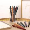 imageMr Pen Ballpoint Pens Black Ink 12 Pack 05mm Fast Dry No Smear Bible Pens No Bleed Through Refillable Ink Vintage RubberGrip Barrels ampamp Gold Metal Clips