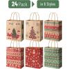 imageMr Pen Christmas Gift Bags with Handles 24 Packs 6 Styles Christmas Paper Bags Christmas Bags for Gifts Holiday Gift Bags Christmas Gift Bag Christmas Bag Xmas Gift Bags Xmas Bags
