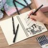 imageMr Pen Drawing Pens for Artists 08mm 12 Pack Black Artist Pens Micro Pens for Drawing Ink Pens for Drawing Sketch Pens Micro Pen Fineliner Pens Bible Journaling Pens Fine Point