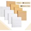 imageMr Pen Lined Sticky Notes 3x3 8Pads 480 Sheets White ampamp Kraft Sticky Notes with Lines Sticky Note SelfStick Note Pads Sticky Notes Lined Sticky Pads Sticky Notes Aesthetic Lined Notepad