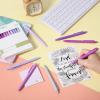imageMr Pen Retractable Gel Pens 12 Pack Black Ink Lavender Legacy Barrel Gel Pens Gel Pens Fine Point 05mm Retractable Pens Cute Pens Gel Ink Pens Aesthetic Pens for Journaling Fine Tip Pens
