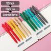 imageMr Pen Retractable Gel Pens 12 Pack Black Ink Retro Colors Barrels Gel Pens Gel Pens Fine Point 05mm Retractable Pens Cute Pens Gel Ink Pens Aesthetic Pens for Journaling Fine Tip Pens