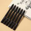 imageMr Pen Retractable Gel Pens 6 Pack Black Ink Black Barrel Gel Pens Gel Pen Fine Point