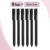 imageMr Pen Retractable Gel Pens 6 Pack Black Ink Black Barrel Gel Pens Gel Pen Fine Point