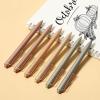 imageMr Pen Retractable Gel Pens 6Pack Black Ink Gel Pens Fine Point Metallic Earth Color Barrels Retractable Pens Gel Ink Pens Aesthetic Pens for Journaling Fine Tip Pens