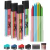 imageMr Pen 09 Millimeter Lead Refills for Mechanical Pencils 2B 4 Pack 280 PCS 09 Lead RefillsYellow