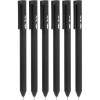imageMr Pen Retractable Gel Pens 6 Pack Black Ink Black Barrel Gel Pens Gel Pen Fine Point