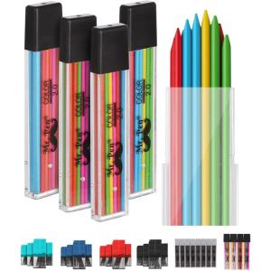 imageMr Pen 09 Millimeter Lead Refills for Mechanical Pencils 2B 4 Pack 280 PCS 09 Lead RefillsYellow