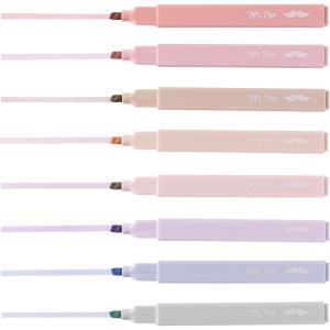 imageMr Pen Aesthetic Highlighters 8 Pcs Chisel Tip Muted Pastel Color No Bleed Bible Highlighter Pastel Highlighters Assorted Colors Pastel Highlighter Set Aesthetic School Supplies
