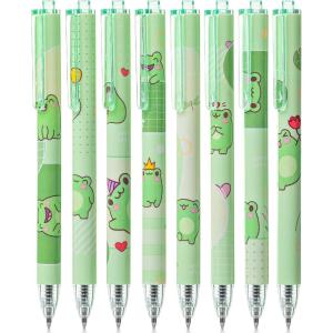 imageMr Pen Cute Frog Gel Pens 8Pack Black Ink Cute Animal Pen Gel Pens Fine Point 05mm Cute Pens for Girls Cute Pens Kawaii Pens Cute Pen Animal Pens Cute Frog Accessories Cartoon Pens