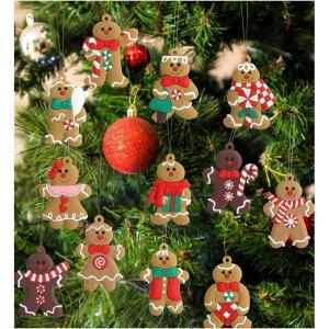 imageMr Pen Gingerbread Ornaments 12 pcs  Christmas Gingerbread Decor for Tree