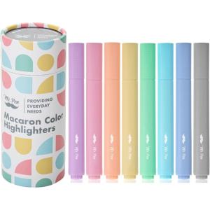 imageMr Pen Highlighters 8 Pack Macaron Colors Highlighters Assorted Colors Highlighter Set Pastel Highlighters Highlighter Pens Colored Highlighters Book Highlighters Pastel Highlighter SetMacaron