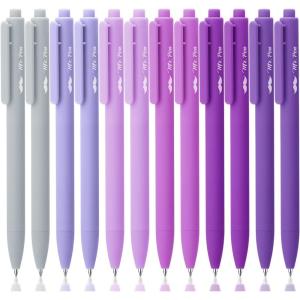 imageMr Pen Retractable Gel Pens 12 Pack Black Ink Lavender Legacy Barrel Gel Pens Gel Pens Fine Point 05mm Retractable Pens Cute Pens Gel Ink Pens Aesthetic Pens for Journaling Fine Tip Pens