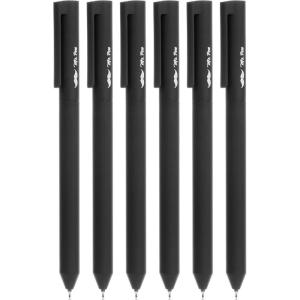 imageMr Pen Retractable Gel Pens 6 Pack Black Ink Black Barrel Gel Pens Gel Pen Fine Point