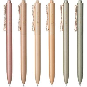 imageMr Pen Retractable Gel Pens 6Pack Black Ink Gel Pens Fine Point Metallic Earth Color Barrels Retractable Pens Gel Ink Pens Aesthetic Pens for Journaling Fine Tip Pens